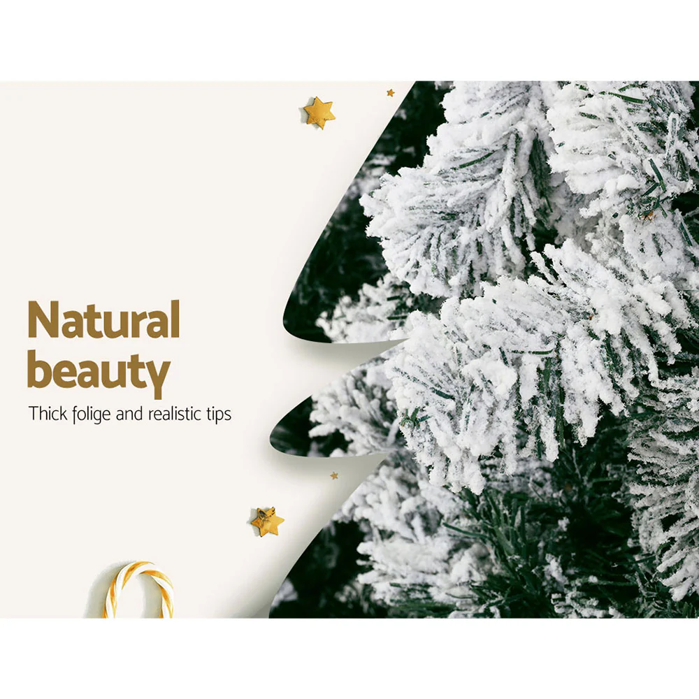 7FT / 2.1M Snowy Christmas Tree – 1106 Tips - Image 8