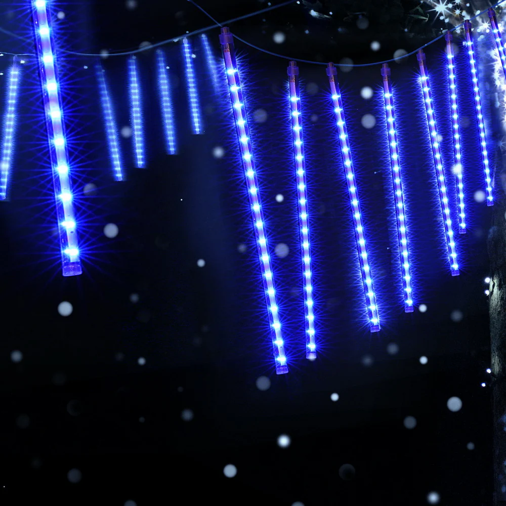 7M Christmas Lights Shower Light 288 LED Icicle Falling Metor - Image 7