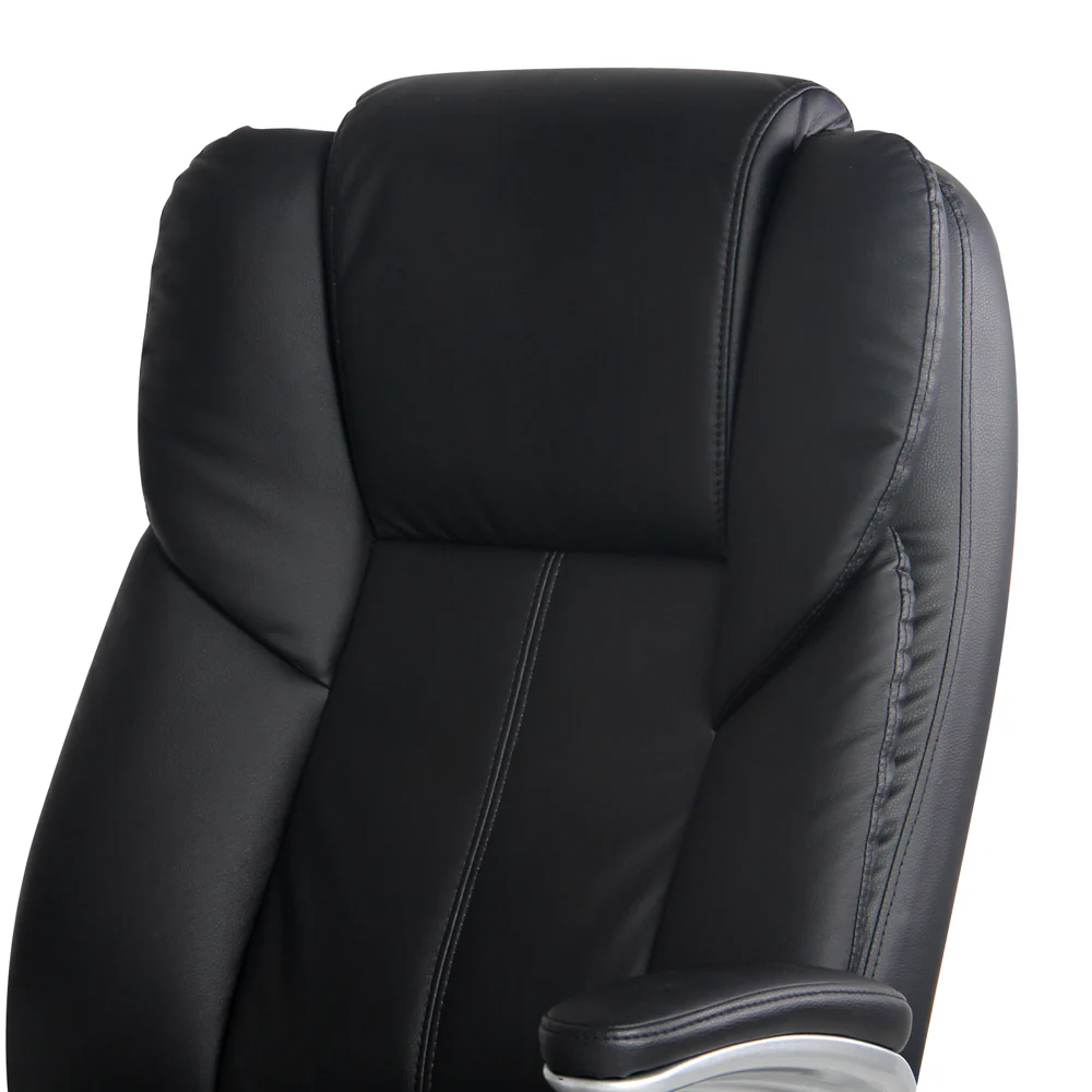 8 Point Massage Office Chair PU Leather Black - Image 7