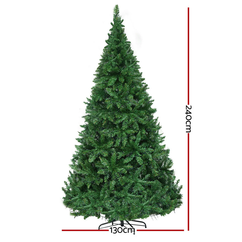 8FT / 2.4M Christmas Tree – 1488 Tips – Pre-lit 1488 Warm White LED Lights - Image 3