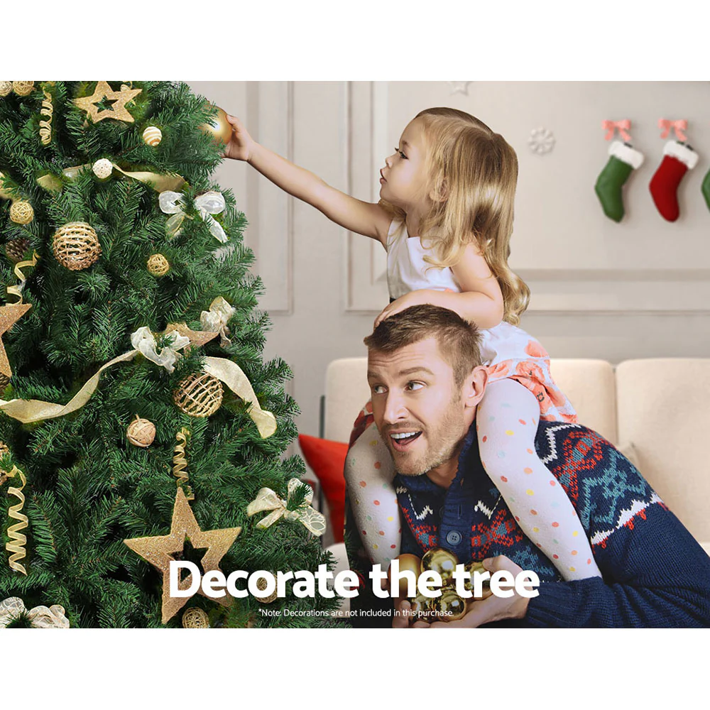 8FT / 2.4M Green Christmas Tree – 1500 Tips – Traditional Full Design - Image 7