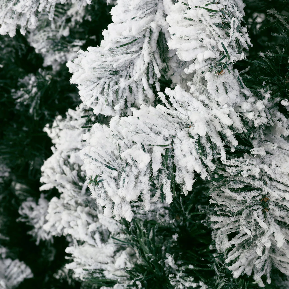 8FT / 2.4M Snow Flocked Christmas Tree – 1291 Tips - Image 3