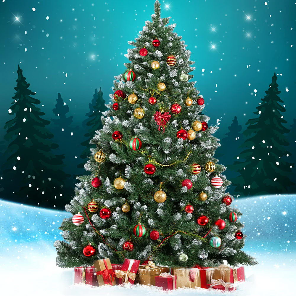 8FT / 2.4M Snow Tipped Christmas Tree – 1400 Tips - Image 7