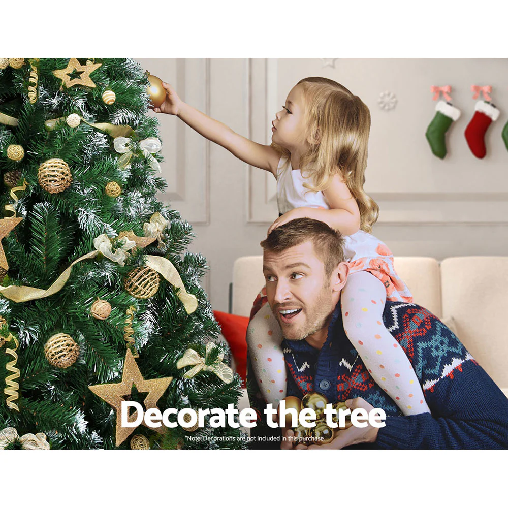 8FT / 2.4M Snowy Christmas Tree – 1500 Tips – Snow-Frosted Fir Style - Image 7