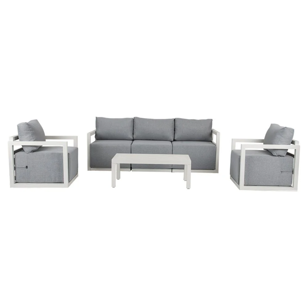 Alfresco 5-Seater Deep-Seated Patio Set – White - Image 11