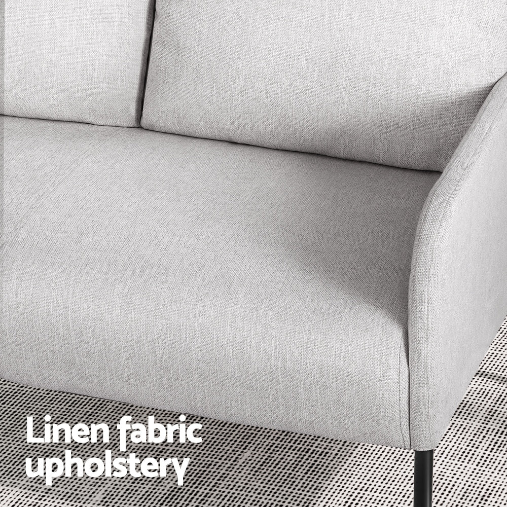 Armchair 4 Seater Sofa Set Pillow Gery Kane - Image 4