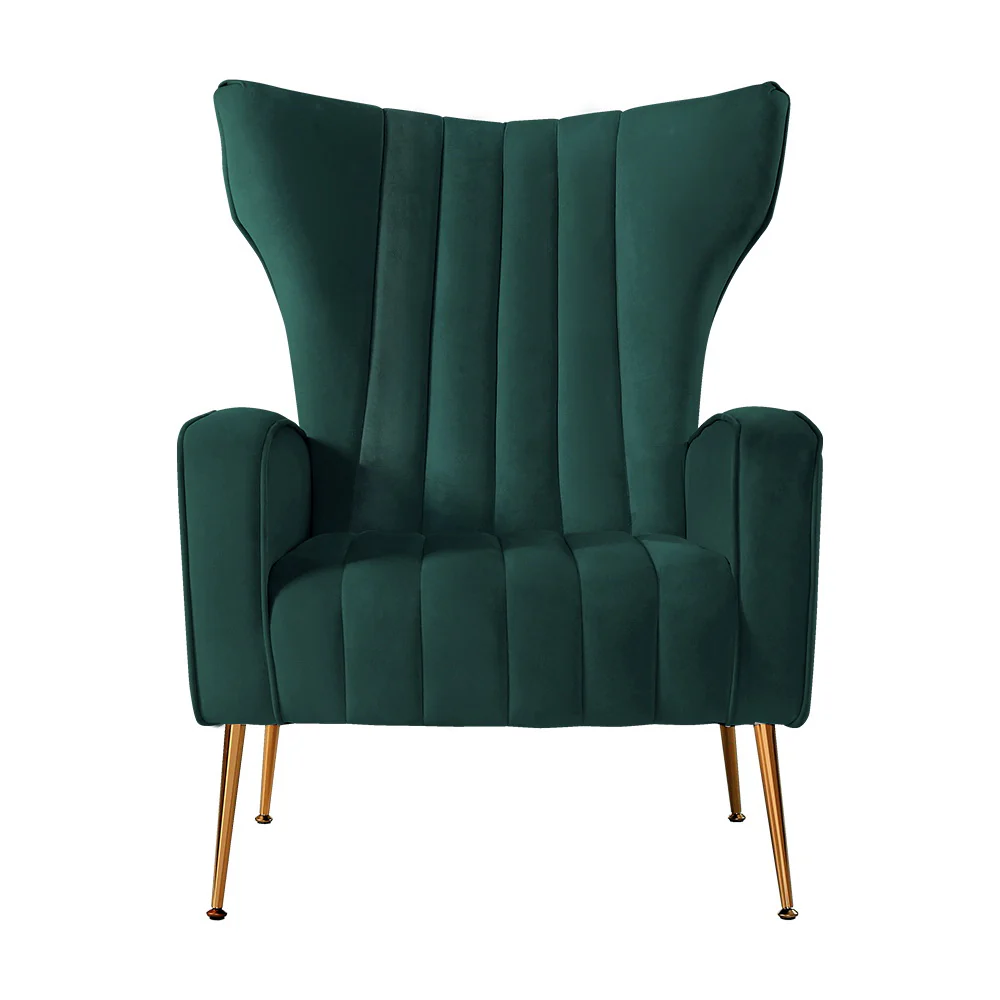 Armchair Green Velvet Kate - Image 3