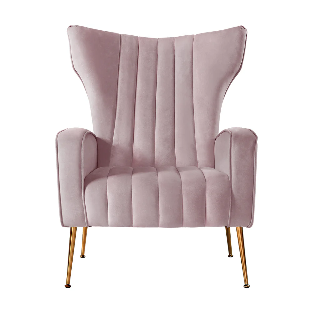Armchair Pink Velvet Kate - Image 3