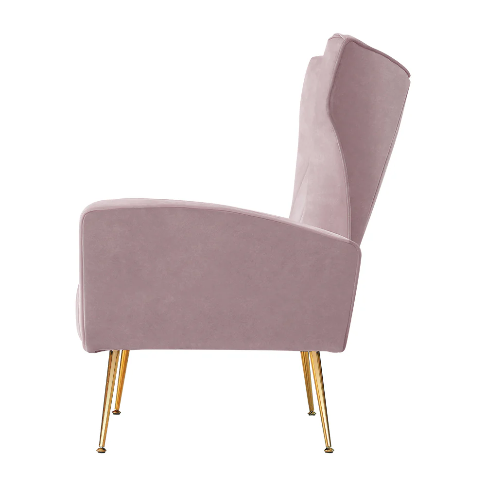 Armchair Pink Velvet Kate - Image 4