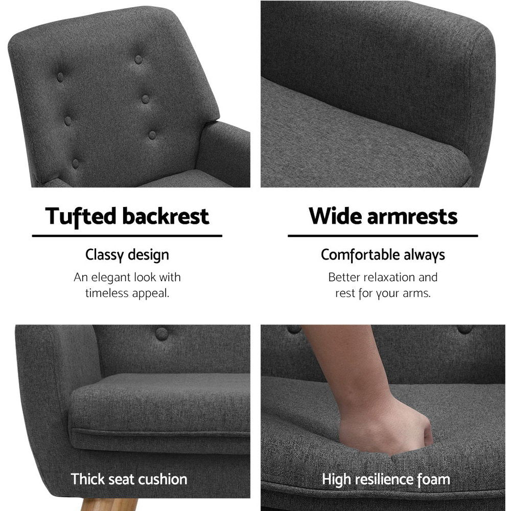 Armchair Tub Single Dining Chair - Image 3