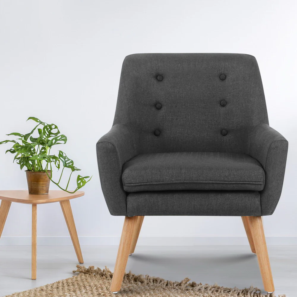 Armchair Tub Single Dining Chair - Image 6