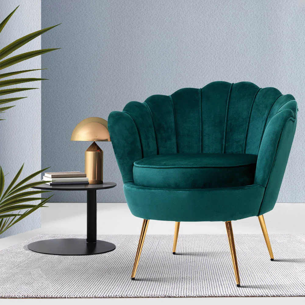 Armchair Velvet Green Callista - Image 7
