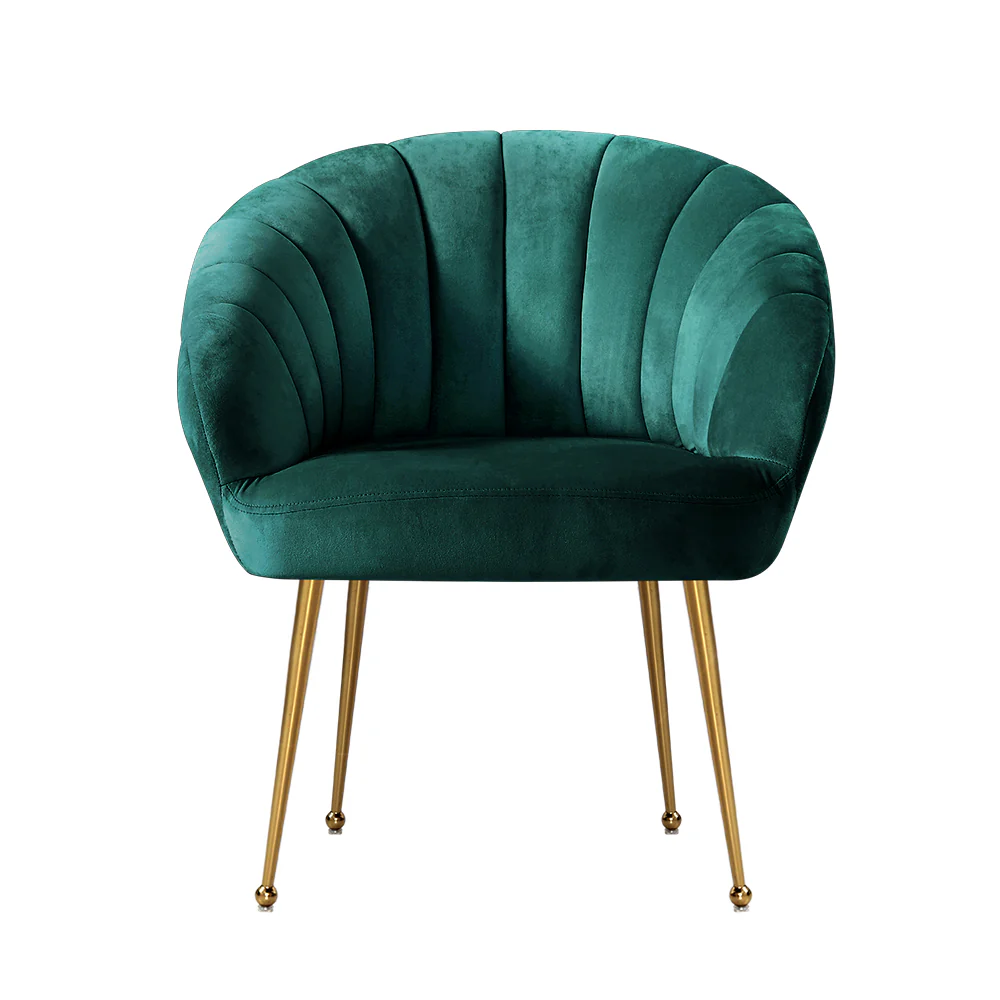 Armchair Velvet Green Eloise - Image 3