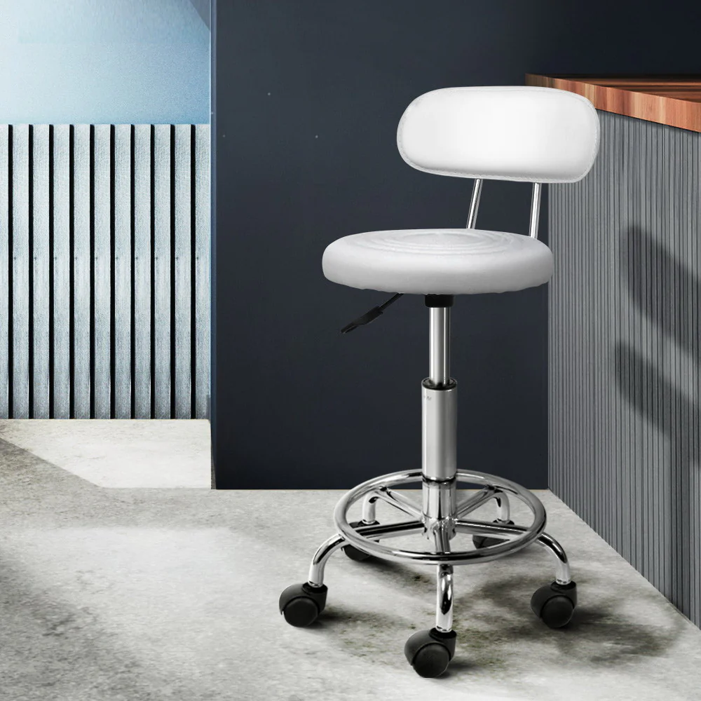Salon Stool Swivel Barber Chair Backrest Hairdressing Hydraulic Height - Image 8
