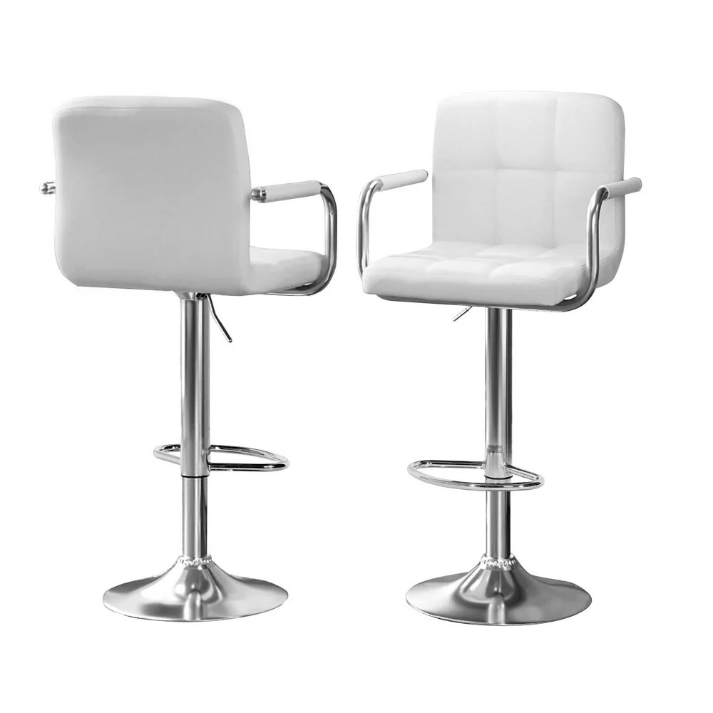 Bar Table and Stools Set Dining Desk Kitchen Chairs Cafe Pub - Image 3
