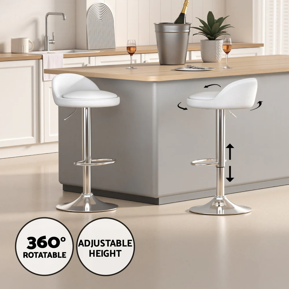 Bar Table and Stools Set Dining Desk Kitchen Chairs Cafe Pub - Image 6