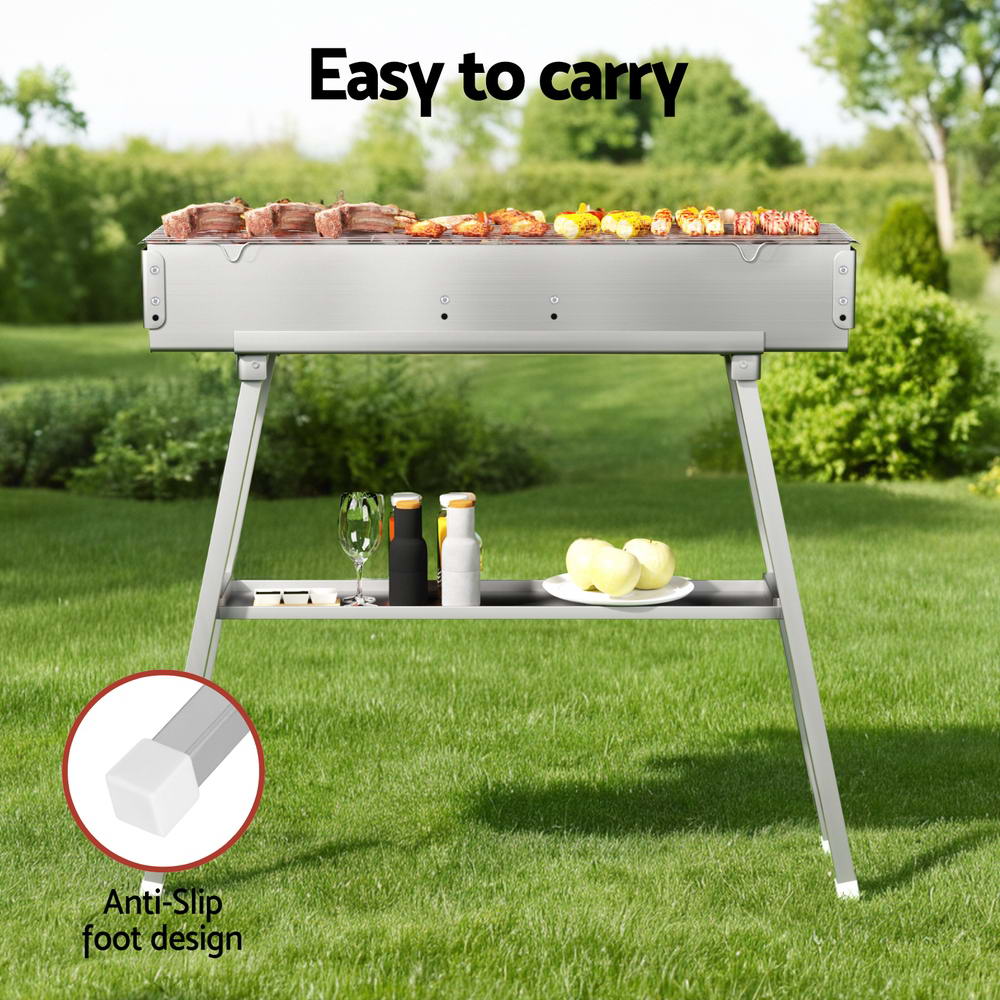 BBQ Grill Charcoal Smoker Barbecue Portable - Image 6