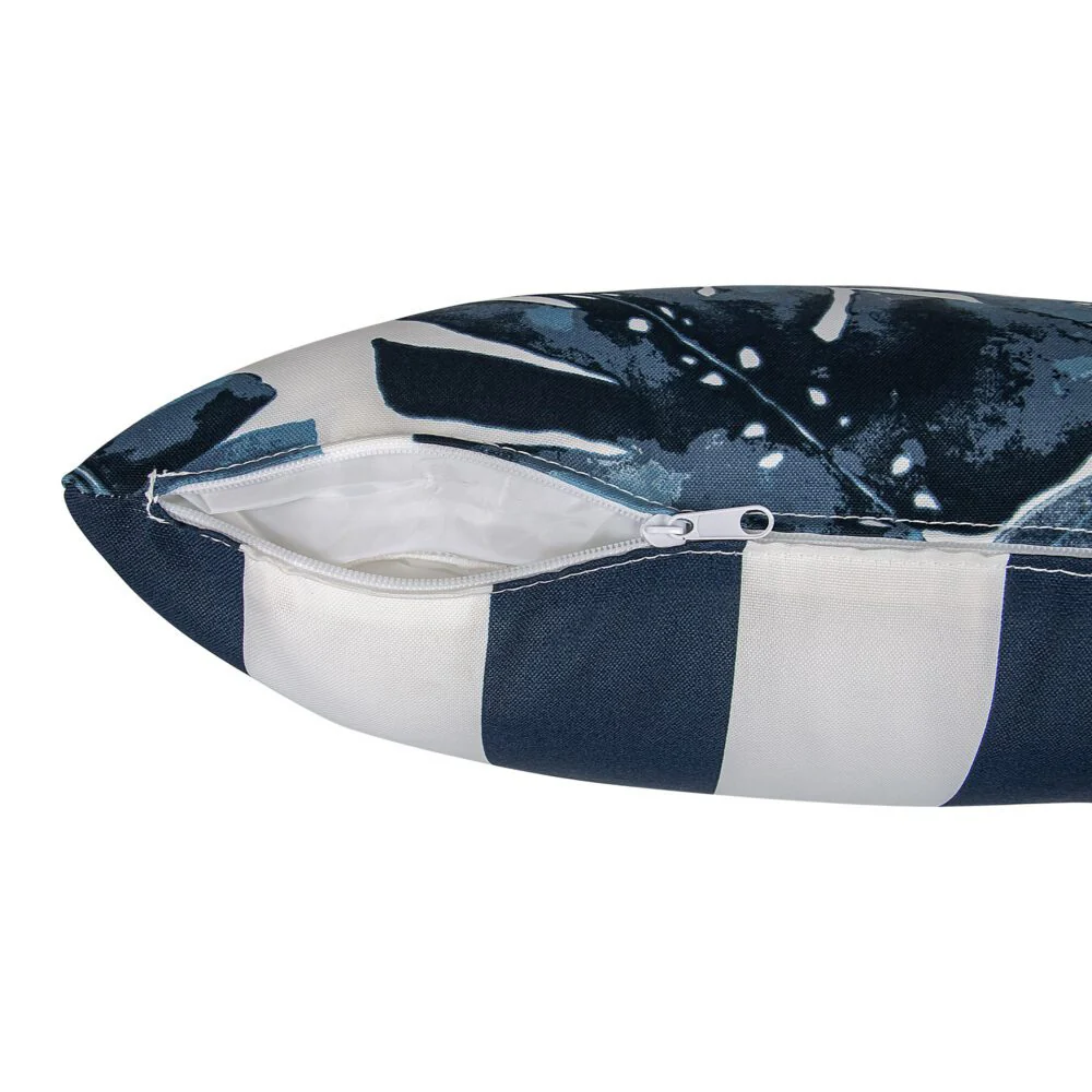 Bicolour Outdoor Lumbar Cushion Pillows - Image 5