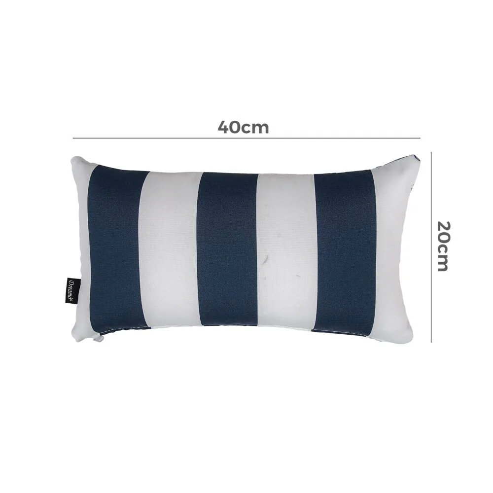 Bicolour Outdoor Lumbar Cushion Pillows - Image 6