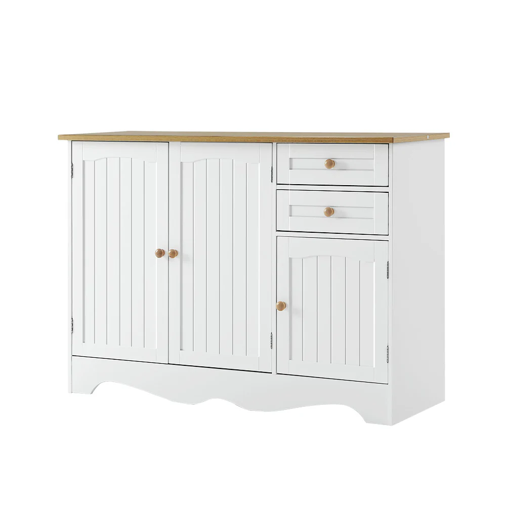 Buffet Sideboard 3 Doors - BERNE White - Image 2