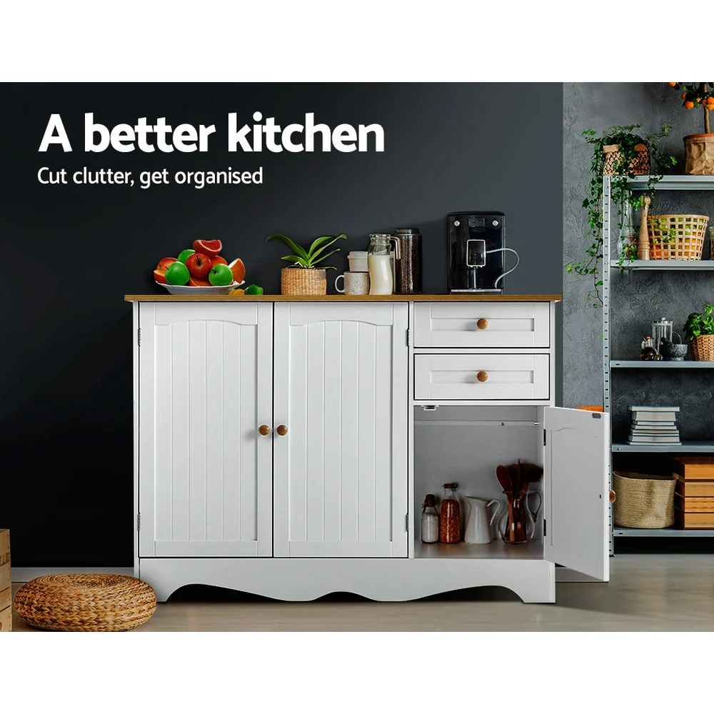 Buffet Sideboard 3 Doors - BERNE White - Image 5