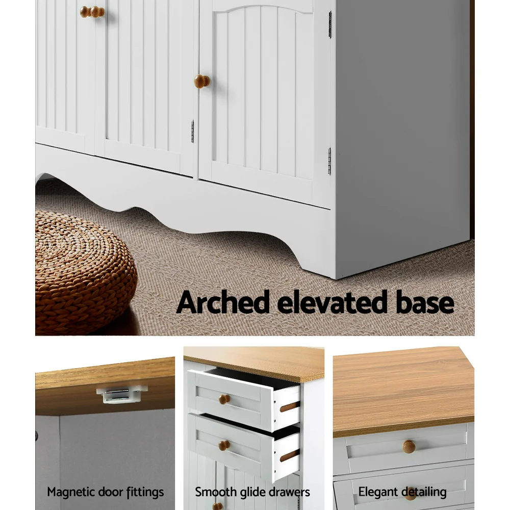 Buffet Sideboard 3 Doors - BERNE White - Image 7