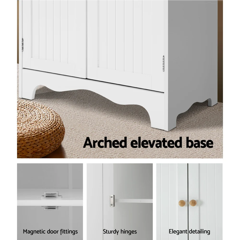 Buffet Sideboard 4 Doors - BERNE White - Image 6