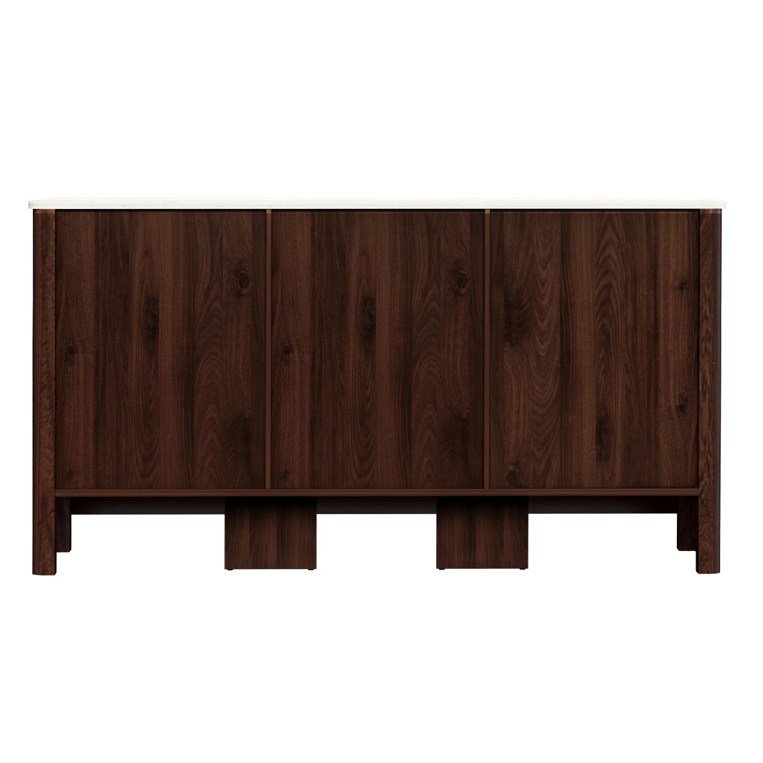 Buffet Sideboard Cabinet Marble Style Tabletop - Image 5