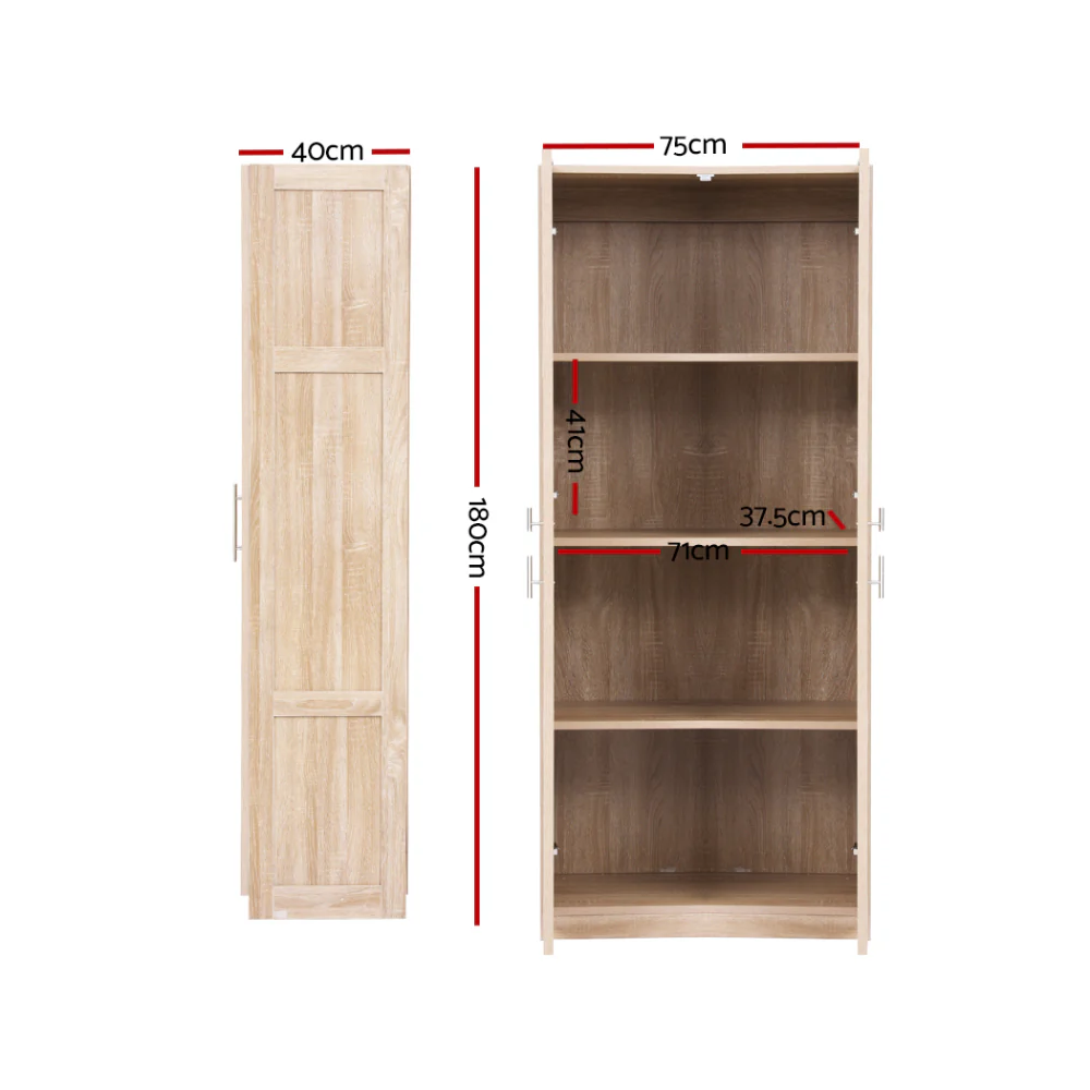 Buffet Sideboard Cupboard Cabinet Pantry Organiser Adjustable Shelves - Image 4