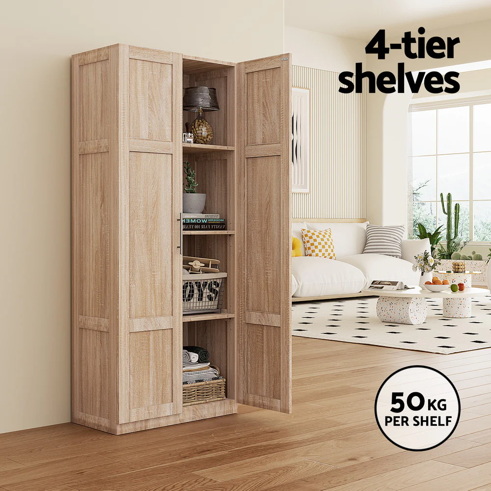 Buffet Sideboard Cupboard Cabinet Pantry Organiser Adjustable Shelves - Image 7