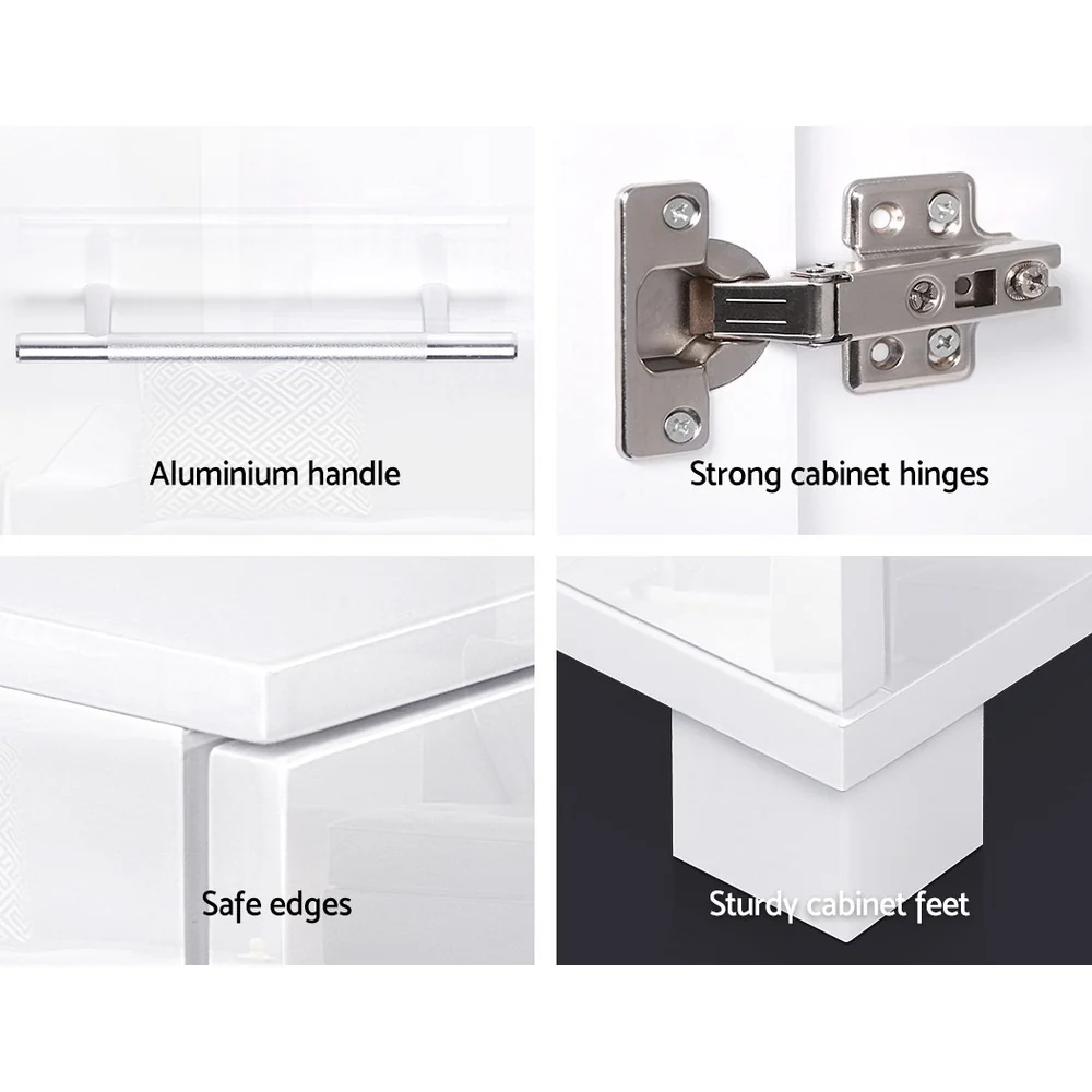 Buffet Sideboard High Gloss - White - Image 7