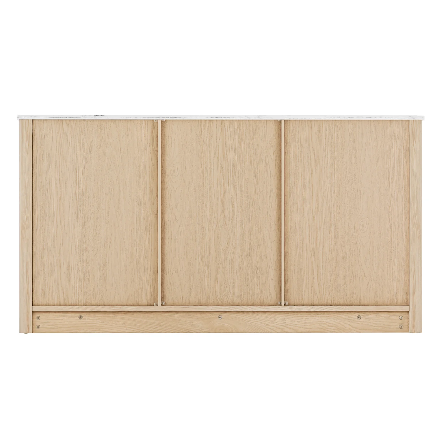 Buffet Sideboard Marble Style Tabletop - Pine - Image 5