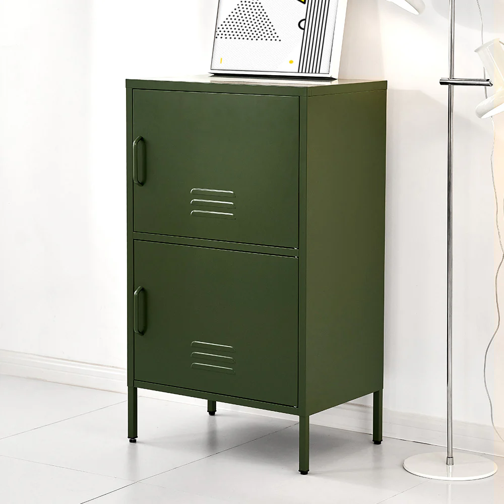 Buffet Sideboard Metal Cabinet - DOUBLE Green - Image 7