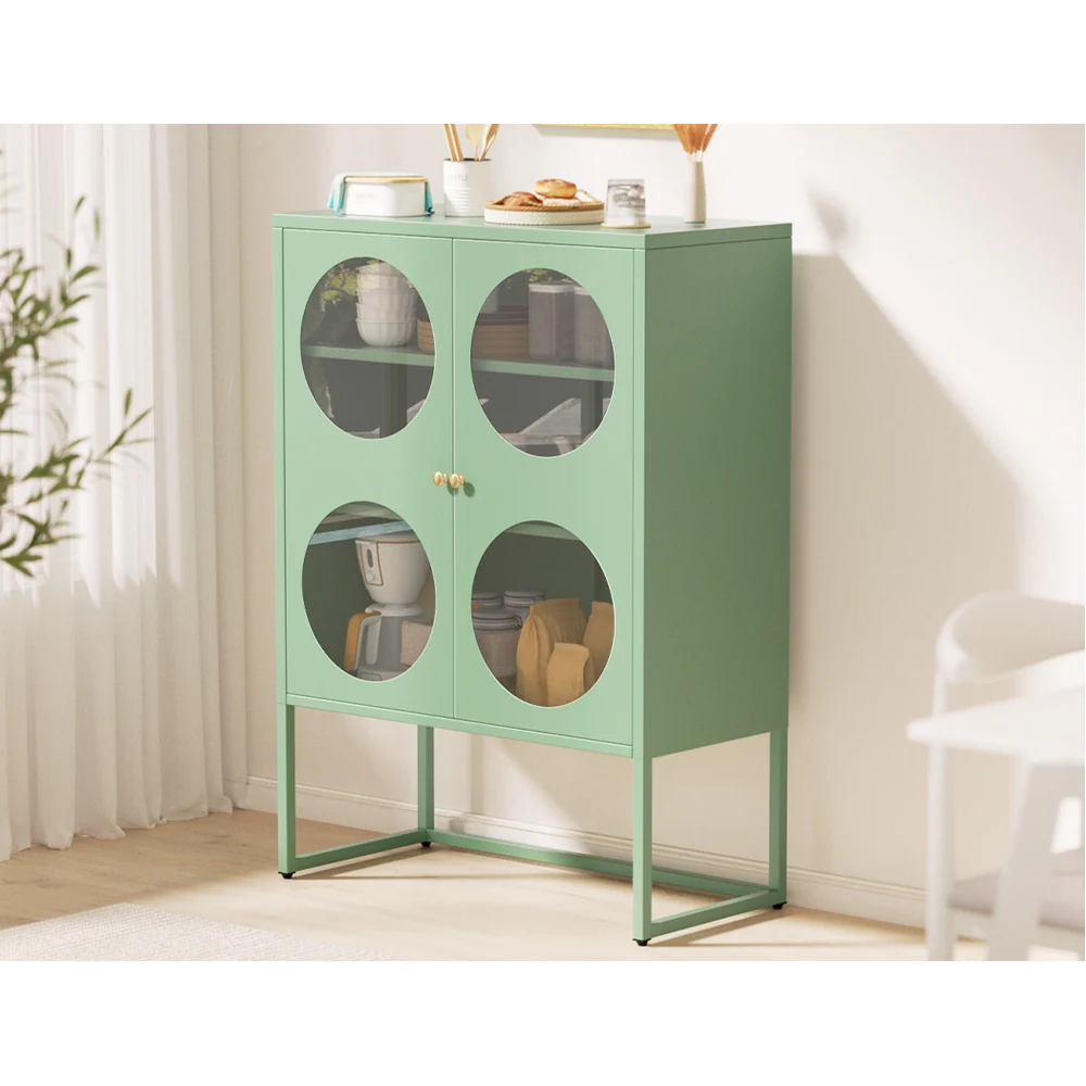 Buffet Sideboard Metal Cabinet - ELLA Green - Image 6