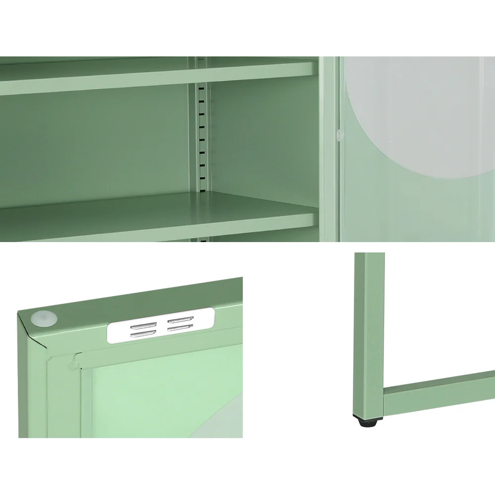 Buffet Sideboard Metal Cabinet - ELLA Green - Image 8
