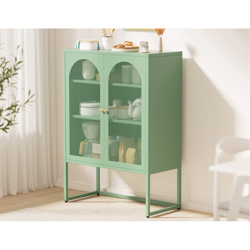 Buffet Sideboard Metal Cabinet - ELMA Green - Image 6