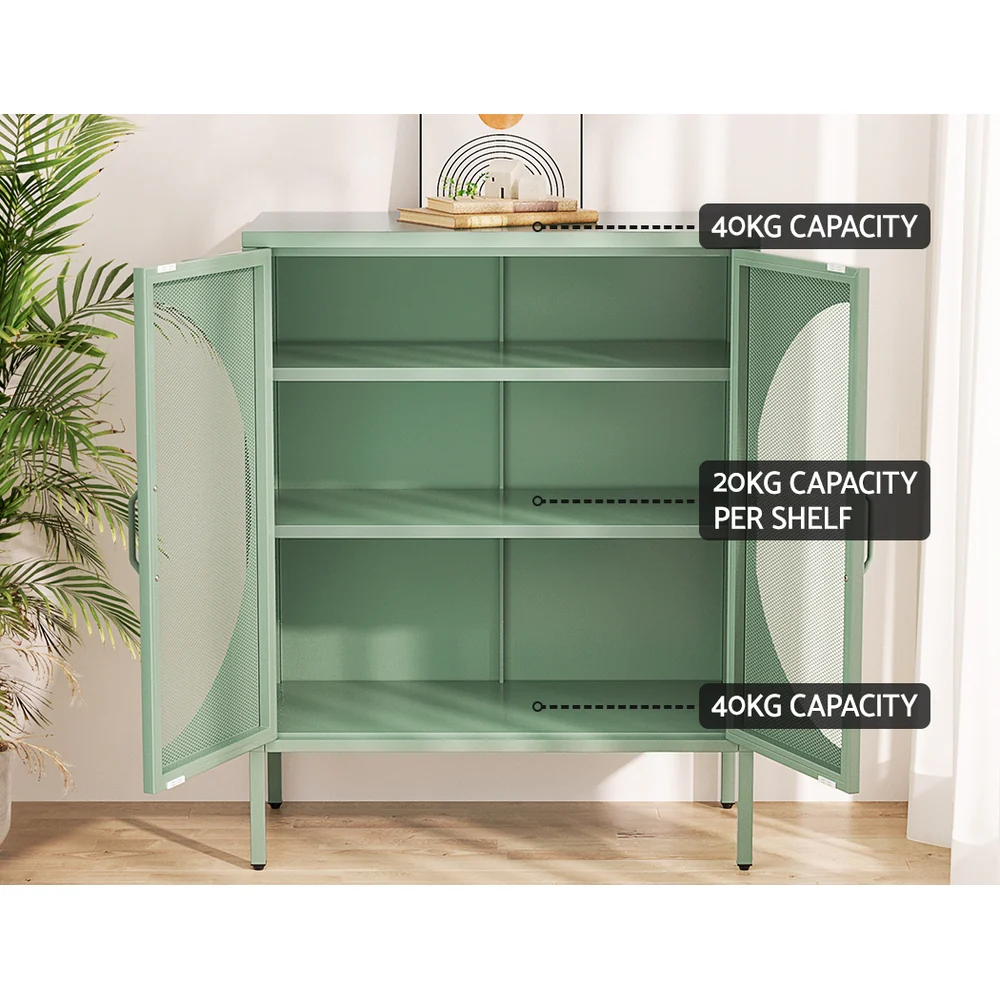 Buffet Sideboard Metal Cabinet - ELSA Green - Image 7