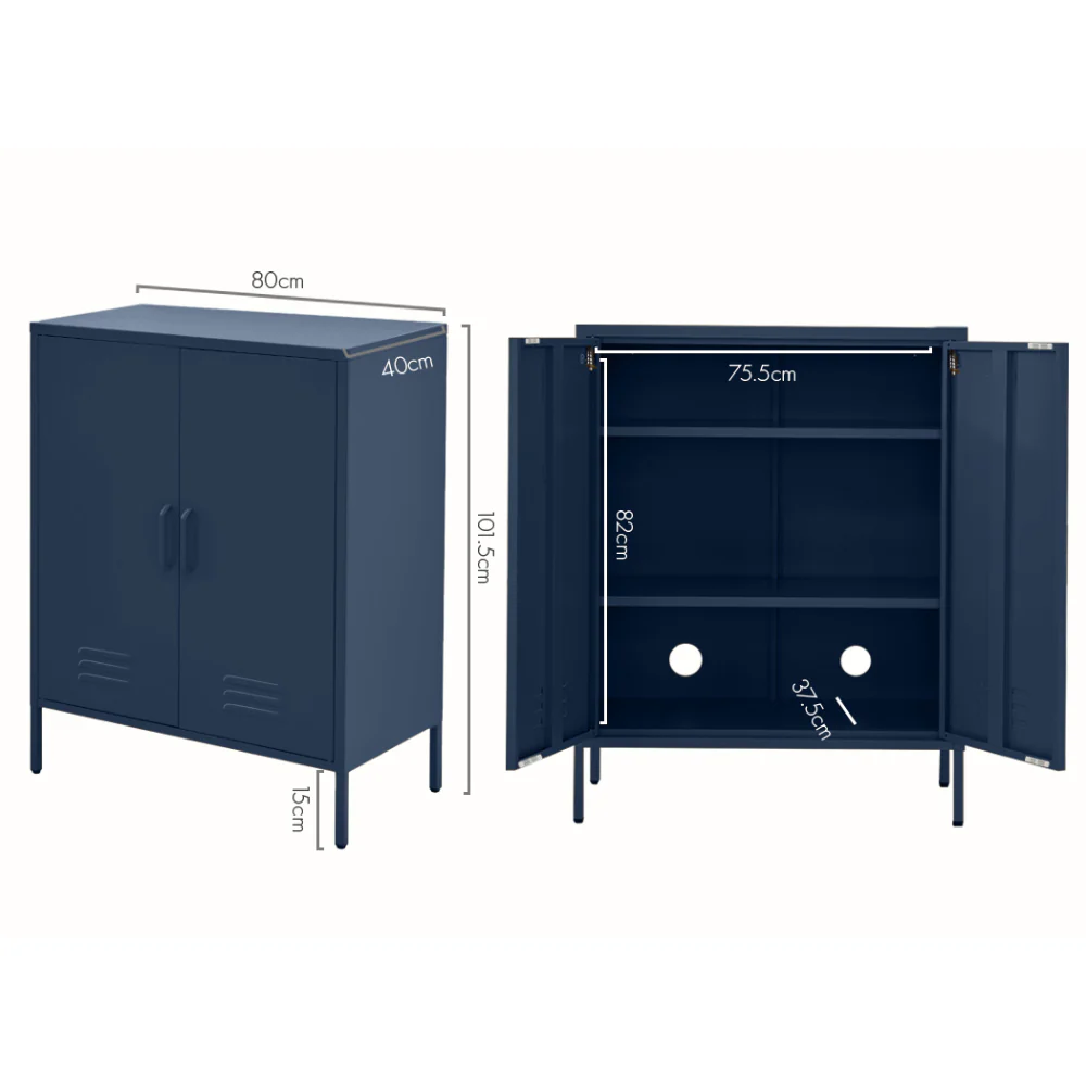 Buffet Sideboard Metal Cabinet - SWEETHEART Blue - Image 4