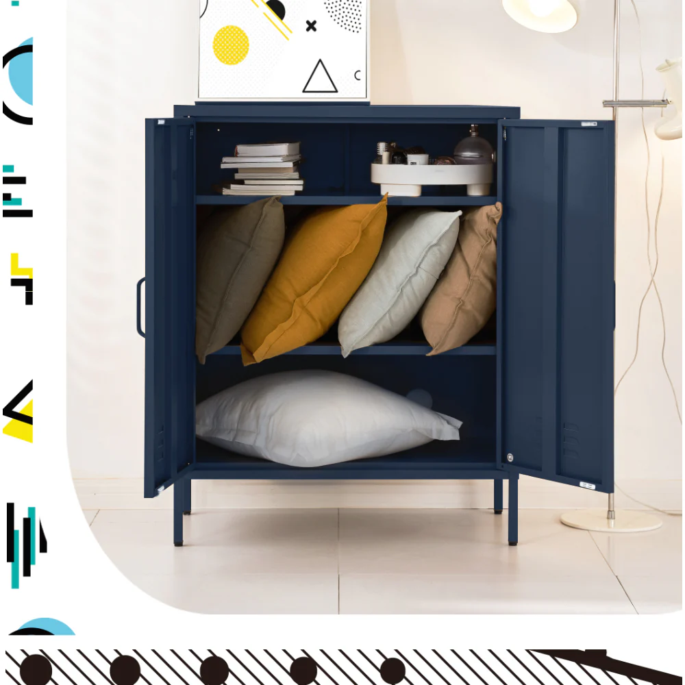 Buffet Sideboard Metal Cabinet - SWEETHEART Blue - Image 8