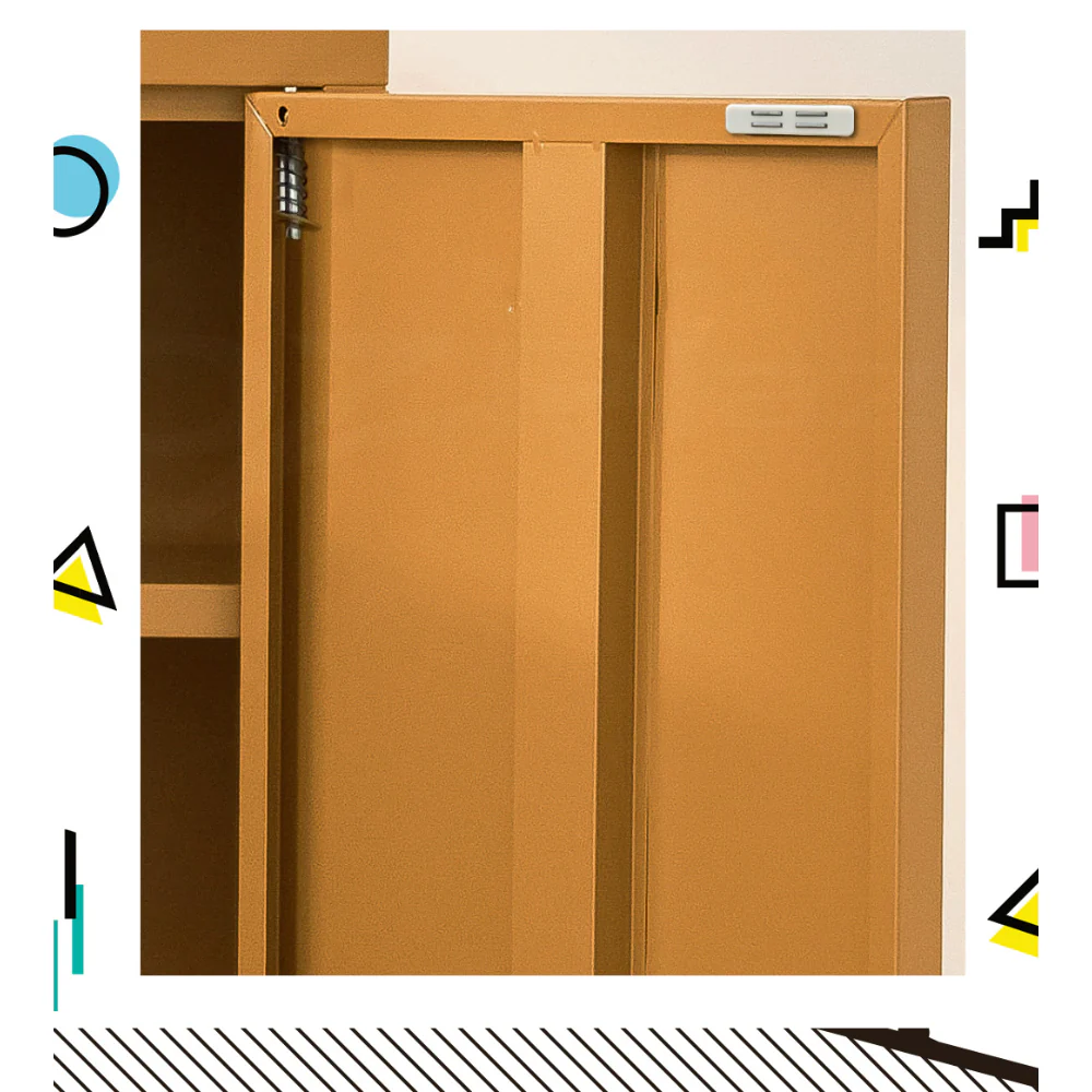 Buffet Sideboard Metal Cabinet - SWEETHEART Yellow - Image 5