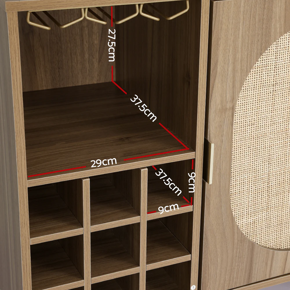 Buffet Sideboard with Wine Rack - ANYA - Image 4