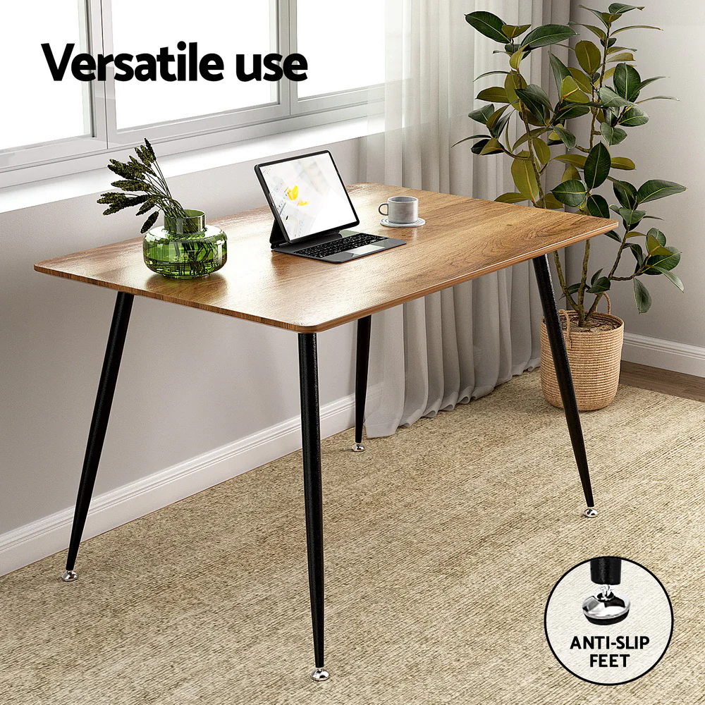 Caleb 4 Seater Rectangle Dining Table 120CM - Image 5