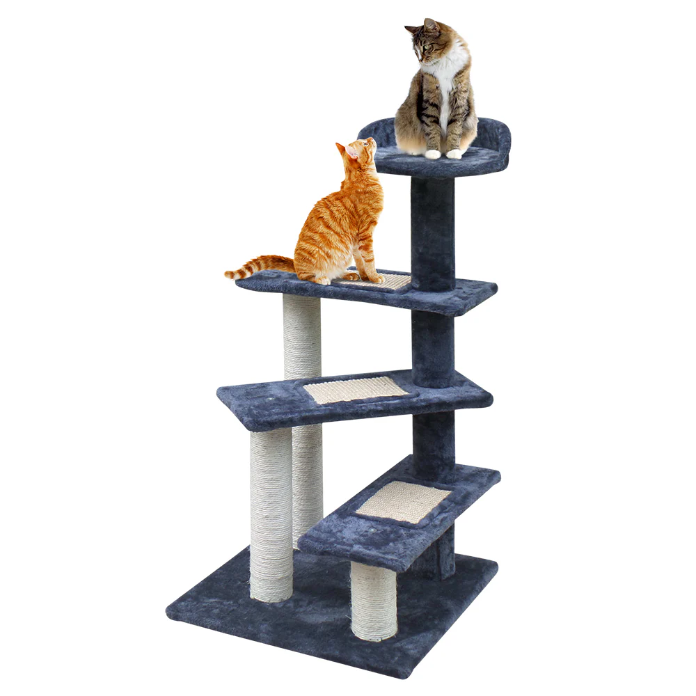 Cat Tree 100cm Scratching Post Scratcher Tower Wood Condo House Trees Bed - Image 8
