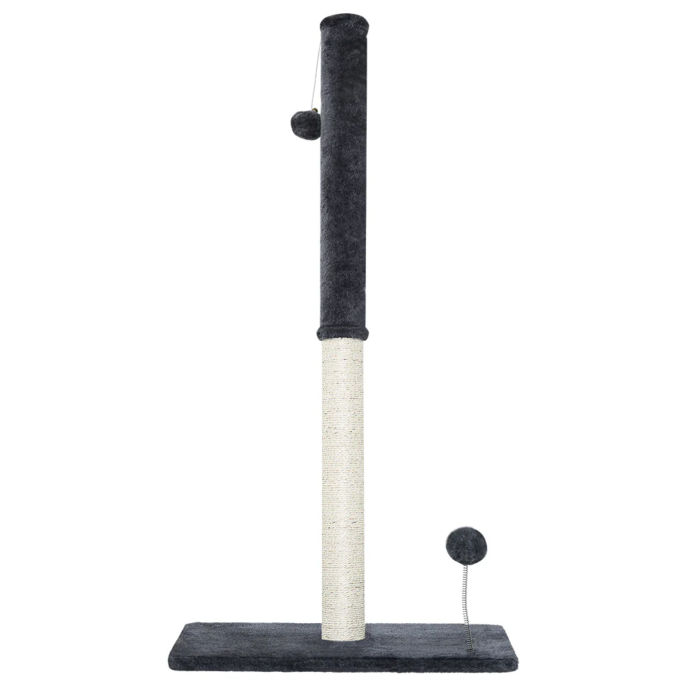Cat Tree 105cm Scratching Post Scratcher Tower Condo House Hanging toys Grey - Image 3