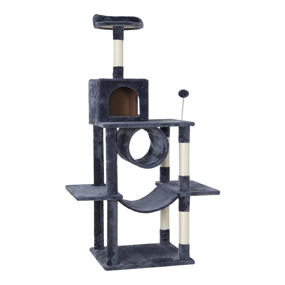 Cat Tree 151cm Tower Scratching Post Scratcher Wood Condo House Bed Trees - Image 3
