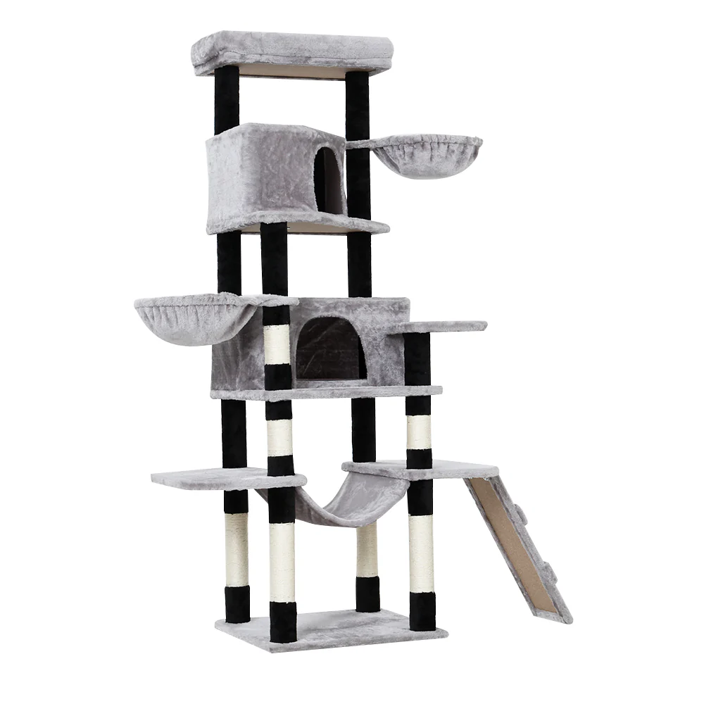 Cat Tree 161cm Tower Scratching Post Scratcher Wood Condo House Play Bed - Image 3