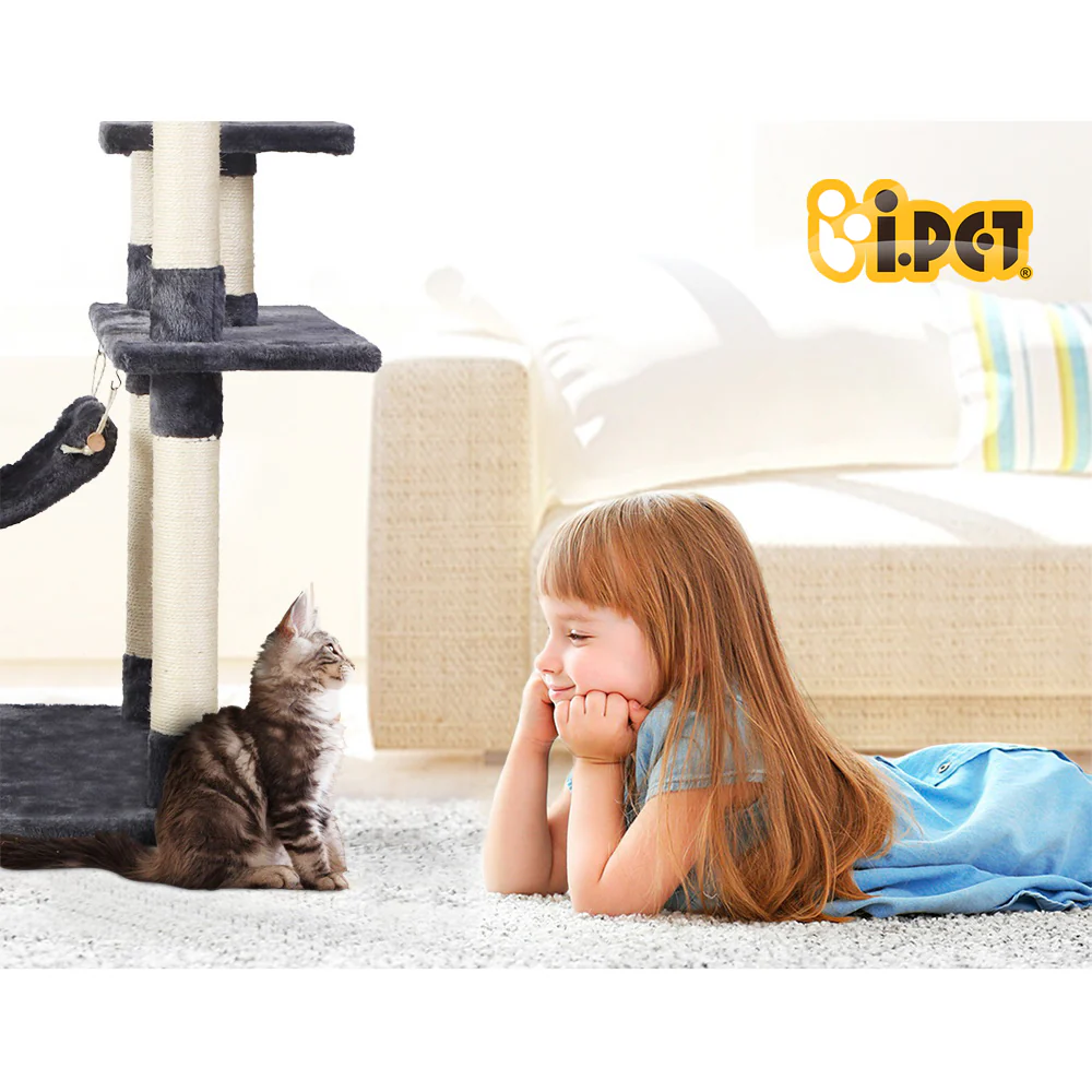 Cat Tree 184cm Tower Scratching Post Scratcher Wood Trees Condo Bed House - Image 6