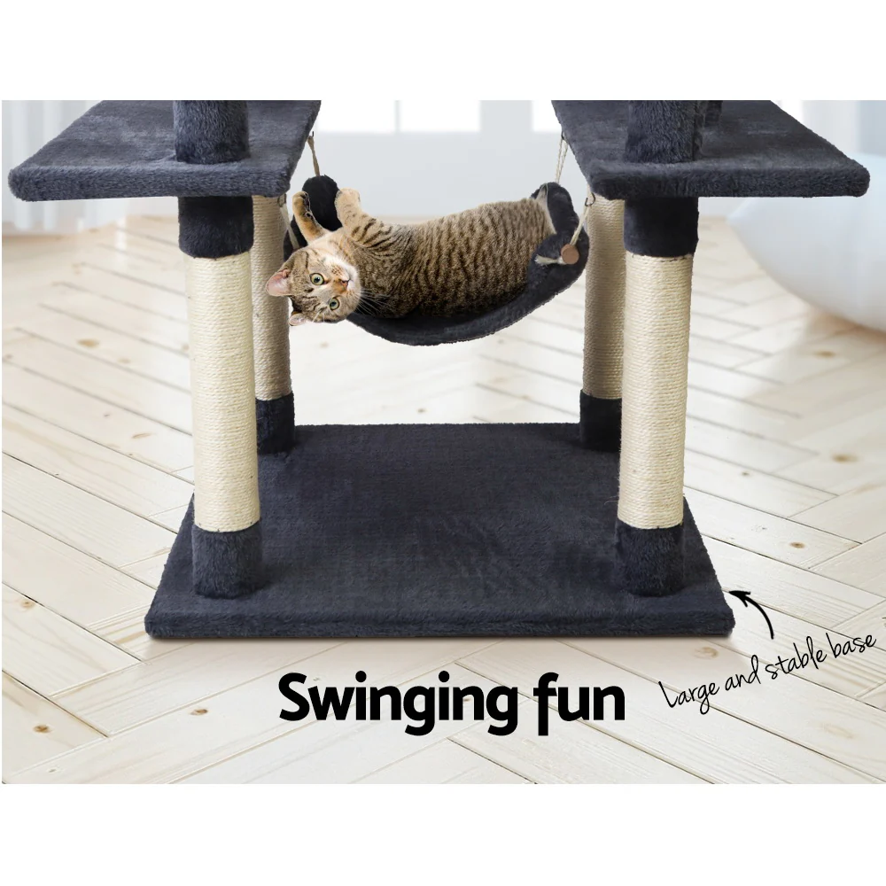 Cat Tree 184cm Tower Scratching Post Scratcher Wood Trees Condo Bed House - Image 7