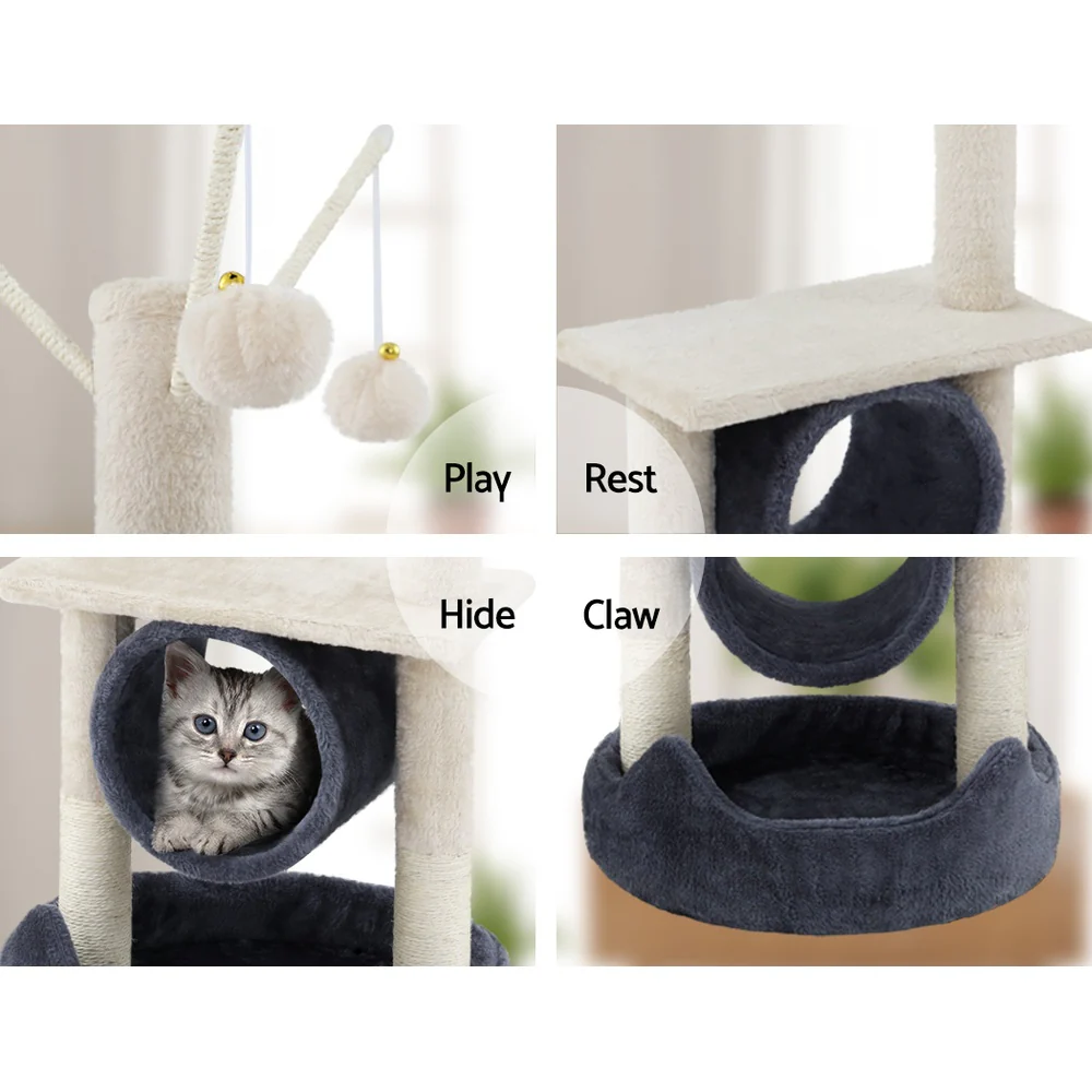 Cat Tree 76cm Scratching Post Tower Scratcher Condo House Hanging toys - Image 6
