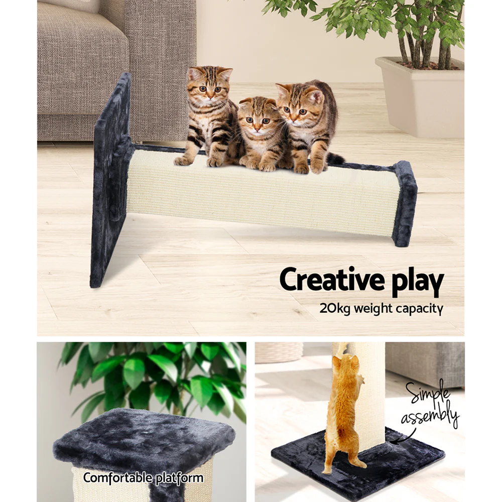 Cat Tree 92cm Scratching Post Tower Scratcher Wood Condo Bed House Trees - Image 5
